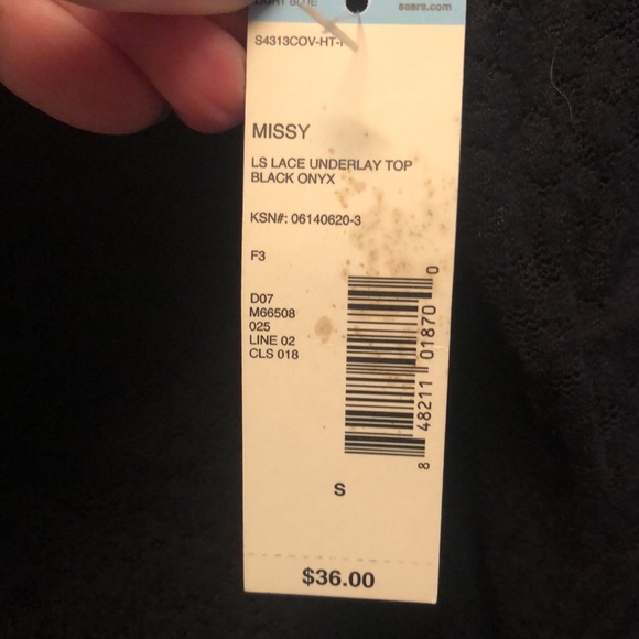 New Black Blouse by Covington size small - Picture 4 of 13